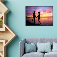 Charger l'image dans la galerie, Amoureux romantiques - diamant rond complet - 30x40cm