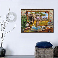 Charger l'image dans la galerie, Animaux - diamant rond complet - 30x40cm