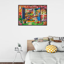 Charger l'image dans la galerie, Vue de fleur - peinture complète de diamant - 30x40cm