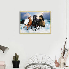 Charger l'image dans la galerie, Cheval - diamant rond complet - 30x40cm
