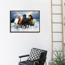 Charger l'image dans la galerie, Cheval - diamant rond complet - 30x40cm