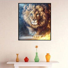Charger l'image dans la galerie, Lion de flamme - diamant rond complet - 40x30cm
