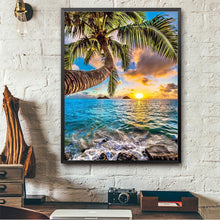 Charger l'image dans la galerie, Arbre de bord de mer - diamant rond complet - 40x30cm