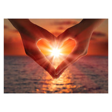 Charger l'image dans la galerie, Mains d’amour - diamant rond complet - 40x30cm