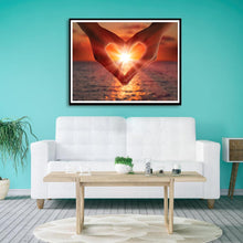 Charger l'image dans la galerie, Mains d’amour - diamant rond complet - 40x30cm