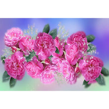 Charger l'image dans la galerie, Fleur - diamant rond complet - 30x40cm