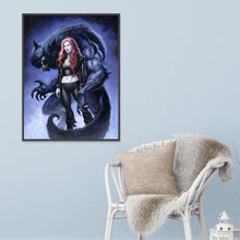 Charger l'image dans la galerie, Wolf femmes - diamant rond complet - 40x30cm