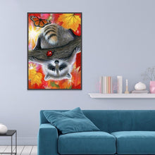 Charger l'image dans la galerie, Racoon mignon - diamant rond complet - 40x30cm