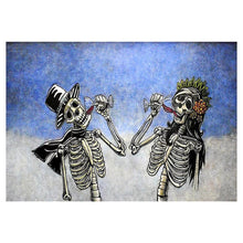 Charger l'image dans la galerie, Crâne potable - diamant rond complet - 40x30cm