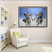 Charger l'image dans la galerie, Crâne potable - diamant rond complet - 40x30cm