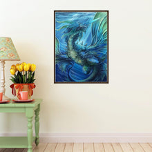 Charger l'image dans la galerie, Dragon de mer - diamant rond complet - 30x40cm