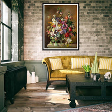 Charger l'image dans la galerie, Fleurs chaudes - diamant rond complet - 40x30cm