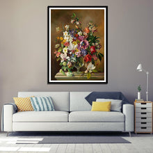 Charger l'image dans la galerie, Fleurs chaudes - diamant rond complet - 40x30cm