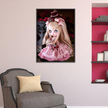 Charger l'image dans la galerie, Fille - diamant rond complet - 40x30cm