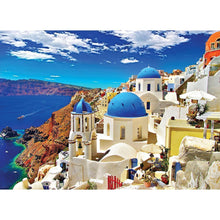 Charger l'image dans la galerie, Santorin - diamant rond complet - 40x30cm
