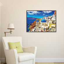 Charger l'image dans la galerie, Santorin - diamant rond complet - 40x30cm