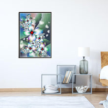 Charger l'image dans la galerie, Fleurs blanches - diamant rond complet - 40x30cm