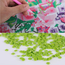 Charger l'image dans la galerie, Peafowl bleu - diamant rond complet - 30x40cm