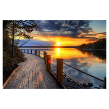 Charger l'image dans la galerie, Sunset river - peinture diamant pleine - 40x30cm