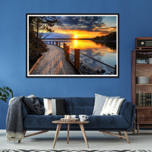 Charger l'image dans la galerie, Sunset river - peinture diamant pleine - 40x30cm