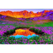 Charger l'image dans la galerie, Fantasy fleurs mer - diamant rond complet - 40x30cm