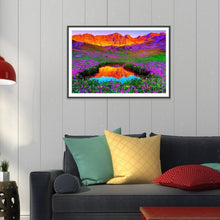 Charger l'image dans la galerie, Fantasy fleurs mer - diamant rond complet - 40x30cm