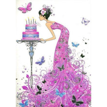 Charger l'image dans la galerie, Fille rose - diamant rond complet - 40x30cm