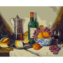 Charger l'image dans la galerie, Bouteille - diamant rond complet - 35x35cm