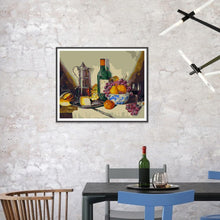 Charger l'image dans la galerie, Bouteille - diamant rond complet - 35x35cm