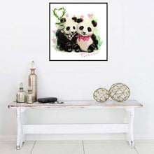 Charger l'image dans la galerie, Panda love - diamant rond complet - 25x25cm