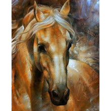 Charger l'image dans la galerie, Cheval charmant - diamant rond complet - 30x25cm