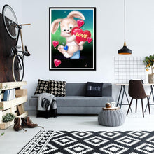 Charger l'image dans la galerie, Beau lapin - diamant rond complet - 40x30cm