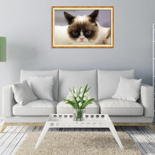 Charger l'image dans la galerie, Chat - diamant rond complet - 40x30cm