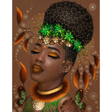 Charger l'image dans la galerie, Caractère ethnique - diamant rond complet - 40x30cm