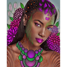 Charger l'image dans la galerie, Caractère ethnique - diamant rond complet - 40x30cm