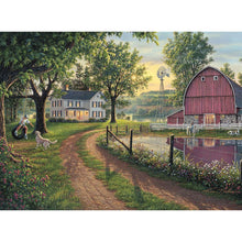 Charger l'image dans la galerie, Paysage - diamant rond complet - 40x30cm