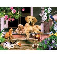 Charger l'image dans la galerie, pour - diamant rond complet - 40x30cm