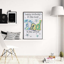 Charger l'image dans la galerie, Lettre - diamant rond complet - 30x40cm