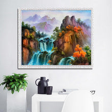 Charger l'image dans la galerie, Paysage - diamant rond complet - 40x30cm