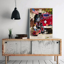 Charger l'image dans la galerie, Caractère - diamant rond complet - 40x30cm