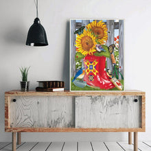 Charger l'image dans la galerie, Fleur - diamant rond complet - 40x30cm