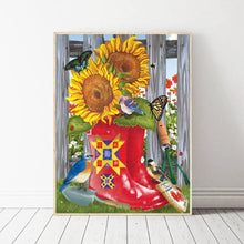 Charger l'image dans la galerie, Fleur - diamant rond complet - 40x30cm