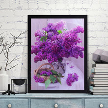 Charger l'image dans la galerie, Bouquet - diamant rond complet - 30x40cm