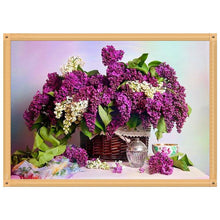 Charger l'image dans la galerie, Bouquet - diamant rond complet - 40x30cm