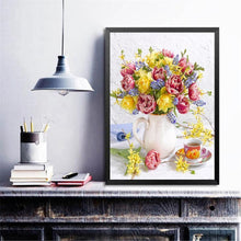 Charger l'image dans la galerie, Bouquet - diamant rond complet - 30x40cm