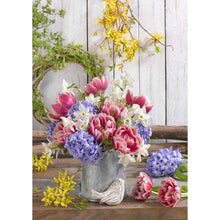 Charger l'image dans la galerie, Bouquet - diamant rond complet - 30x40cm