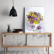 Charger l'image dans la galerie, Bouquet - diamant rond complet - 30x40cm