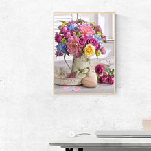 Charger l'image dans la galerie, Bouquet - diamant rond complet - 30x40cm