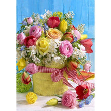 Charger l'image dans la galerie, Bouquet - diamant rond complet - 30x40cm