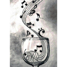 Charger l'image dans la galerie, note de musique Diamond Painting 40*30cm